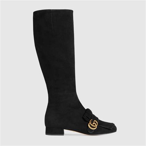 gucci suede boots sale|thigh high Gucci boots.